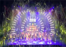Efekty podczas koncertu noworocznego w Operze Nova 2015/2016